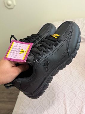 Skechers Kids Black Athletic Sneakers with Yellow Accent